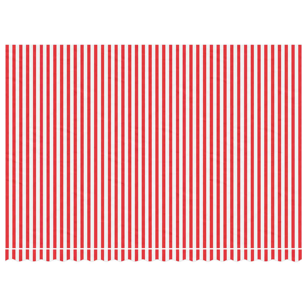 Tecido de substituição para toldo vermelho e branco 450x300 cm poliéster