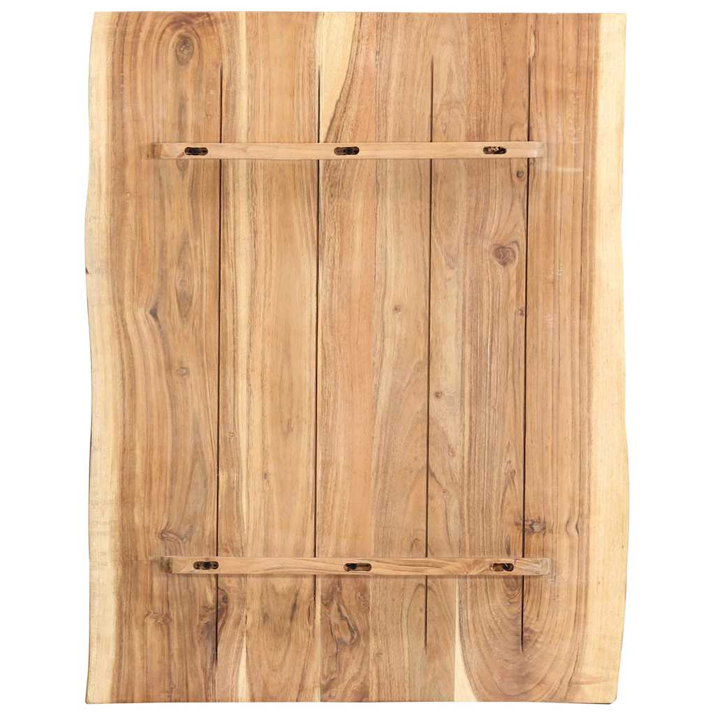 Tampo de mesa 80x(50-60)x3,8 cm madeira de acácia maciça