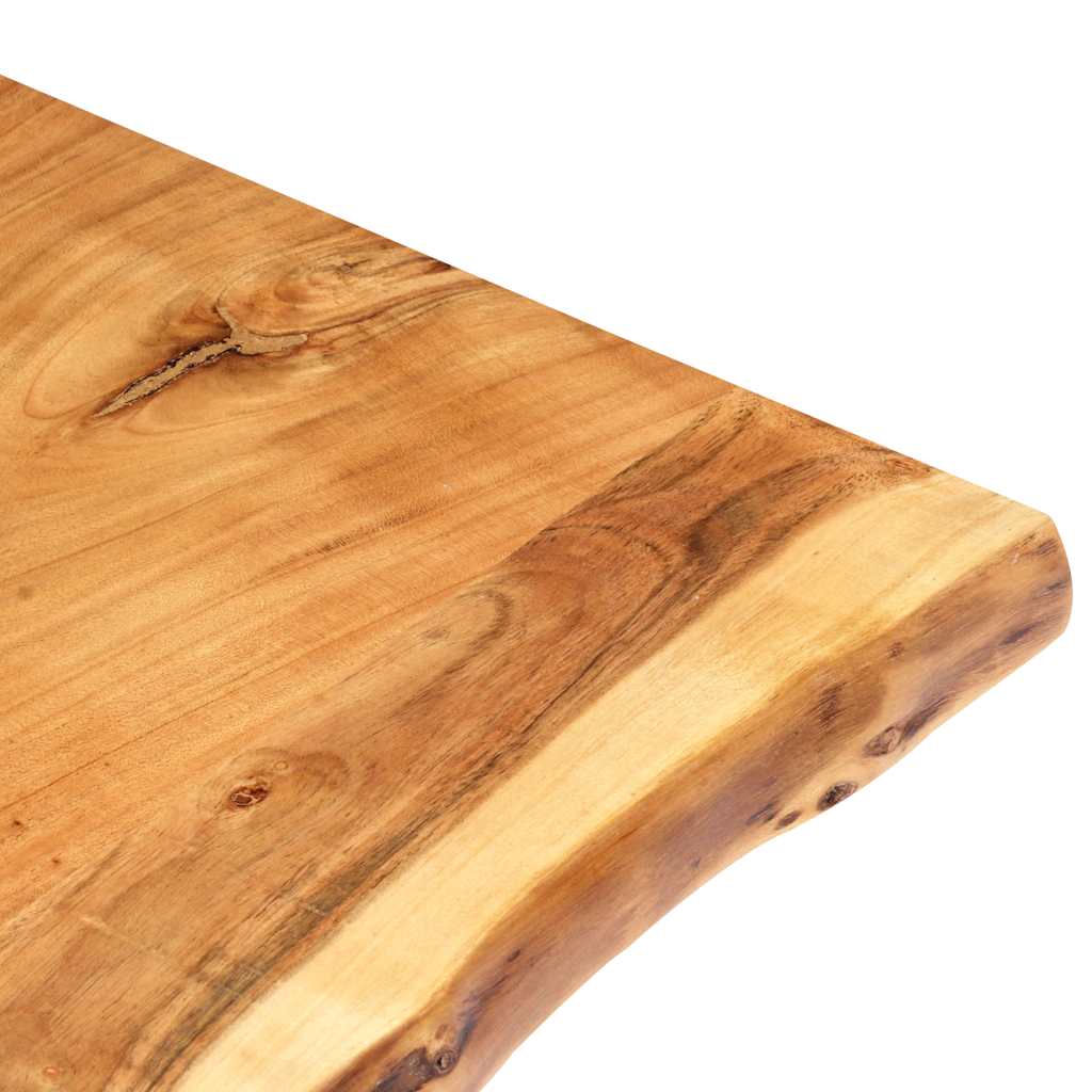 Tampo de mesa 80x(50-60)x3,8 cm madeira de acácia maciça