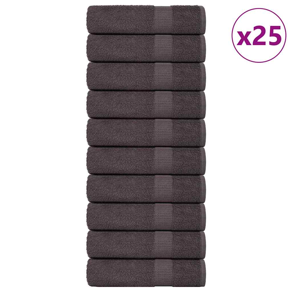 Toalhas de banho frogn 25 pcs 100x150cm 360 g/m² antracite