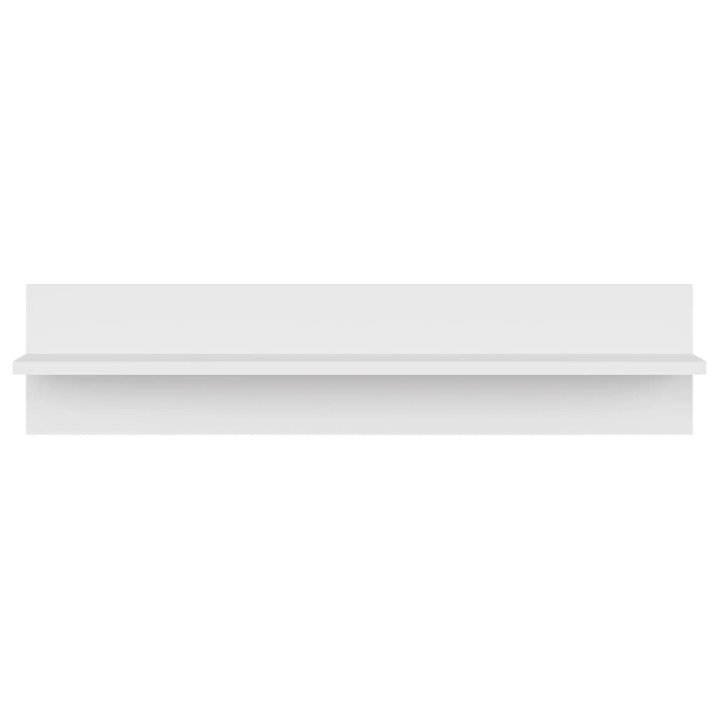 Estantes de parede 4 pcs 80x11,5x18 cm contraplacado branco
