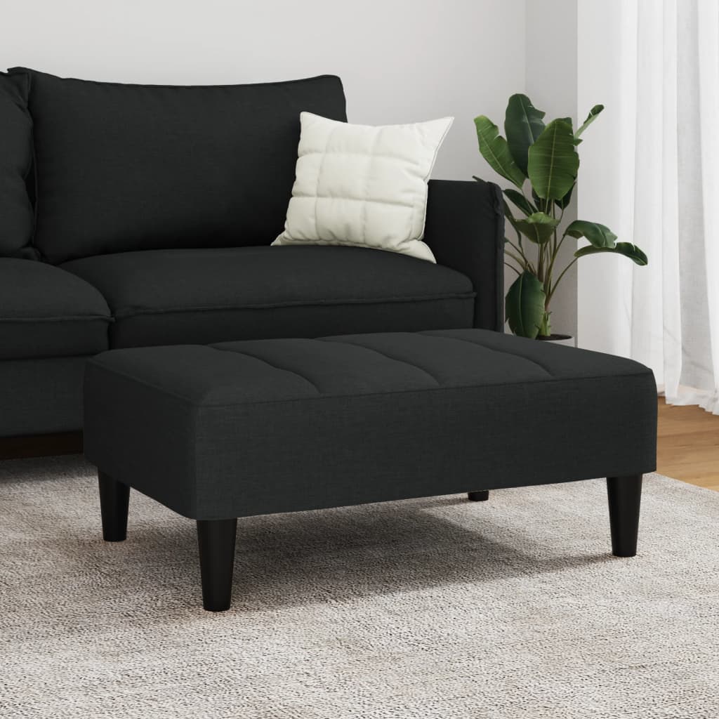 Apoio de pés 77x55x31 cm veludo preto