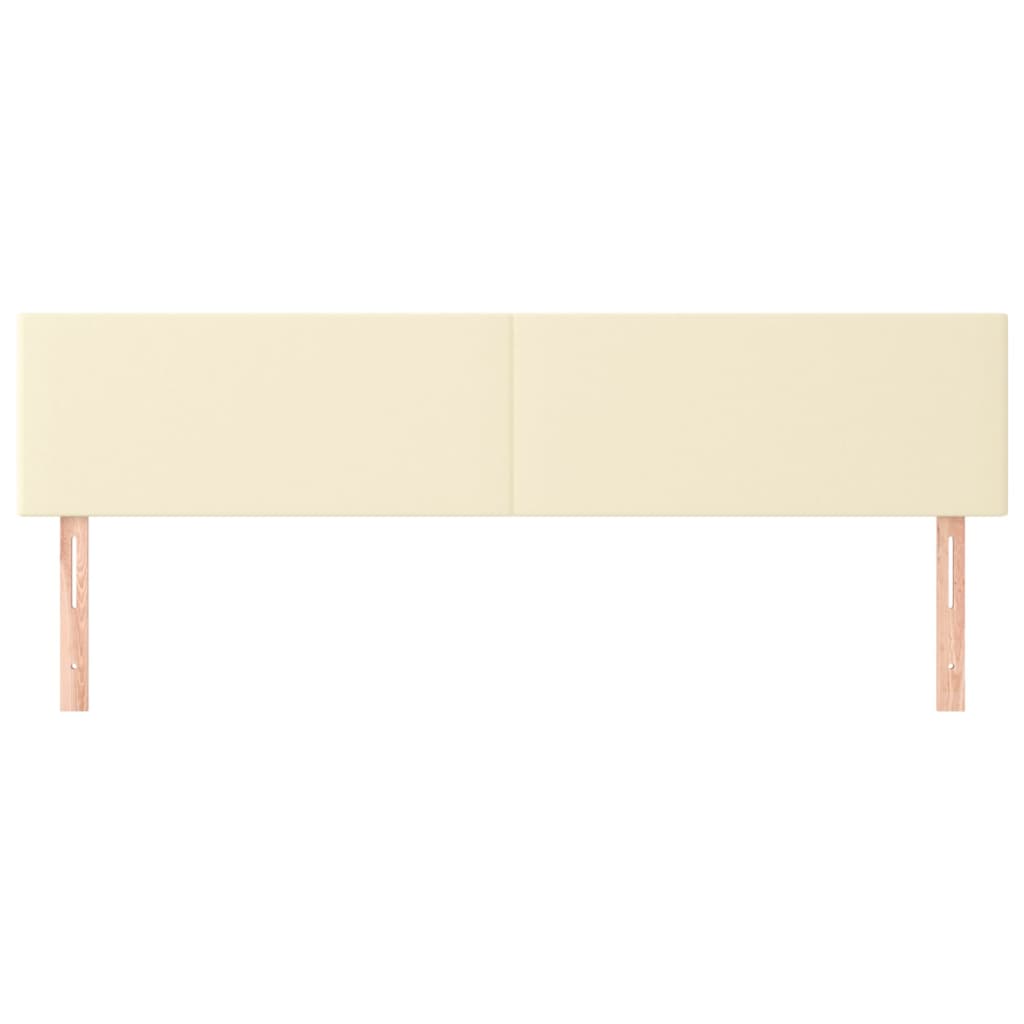 Cabeceiras creme 180x5x78/88 cm couro artificial