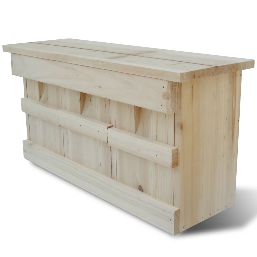 Caixa-ninho para pardais 44 x 15,5 x 21,5 cm