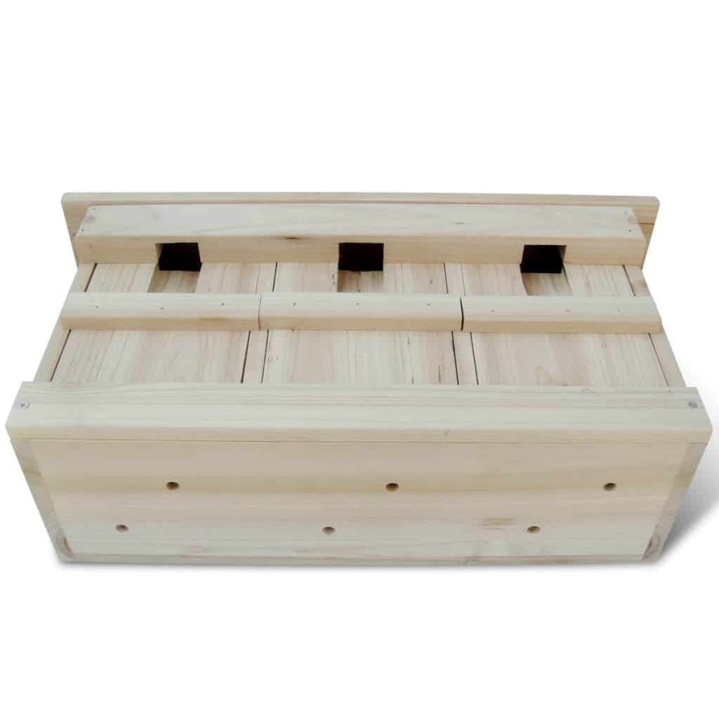 Caixa-ninho para pardais 44 x 15,5 x 21,5 cm