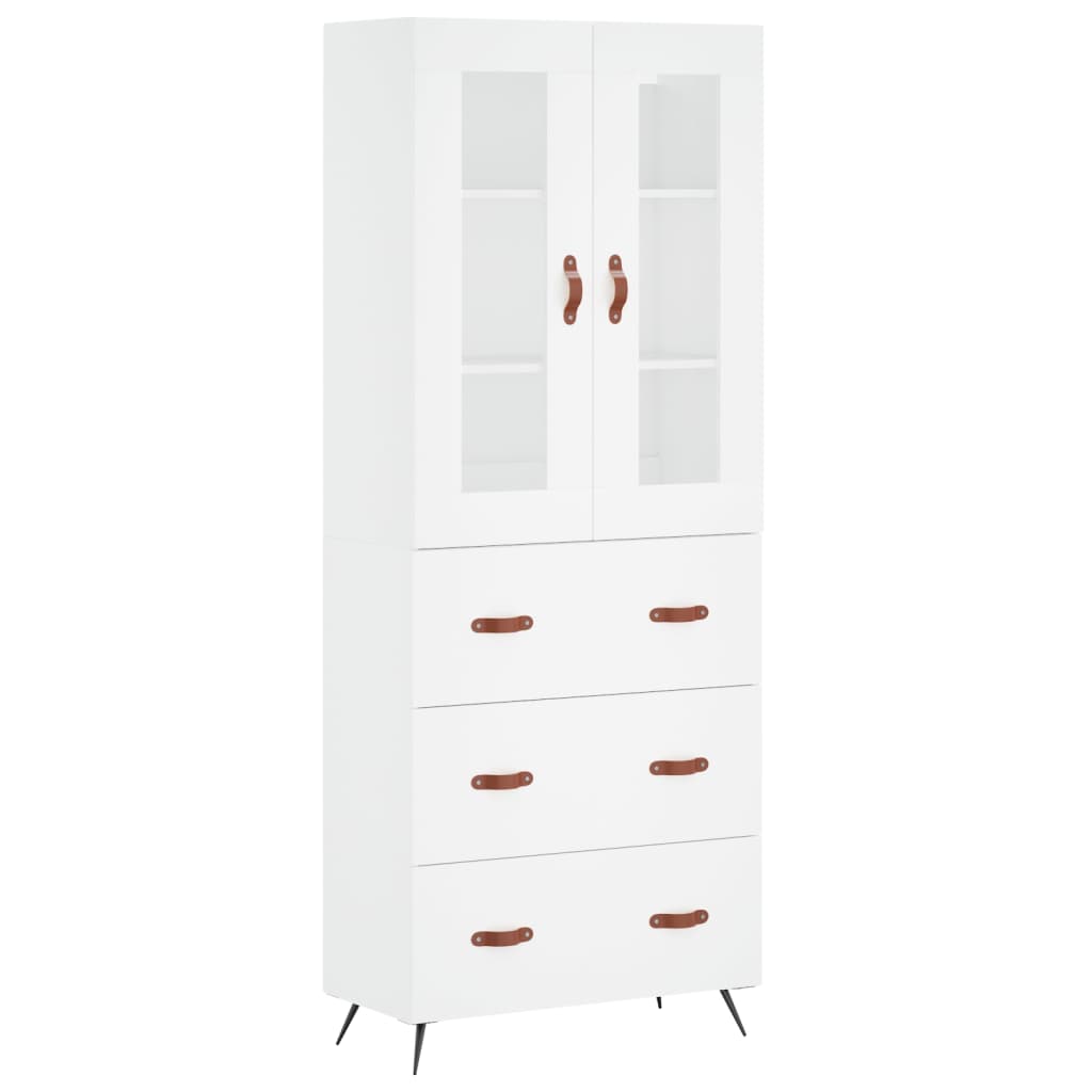 Armário alto 69,5x34x180 cm derivados de madeira branco