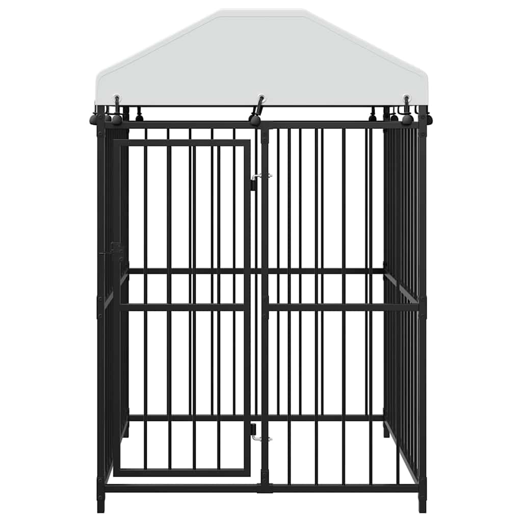 Canil de exterior com telhado 120x120x150 cm