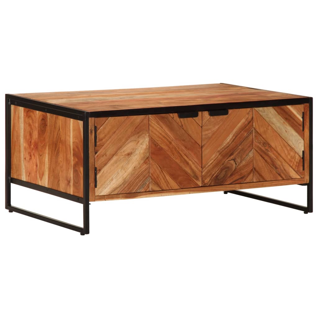 Mesa de centro 90x55x40 cm madeira de acácia maciça