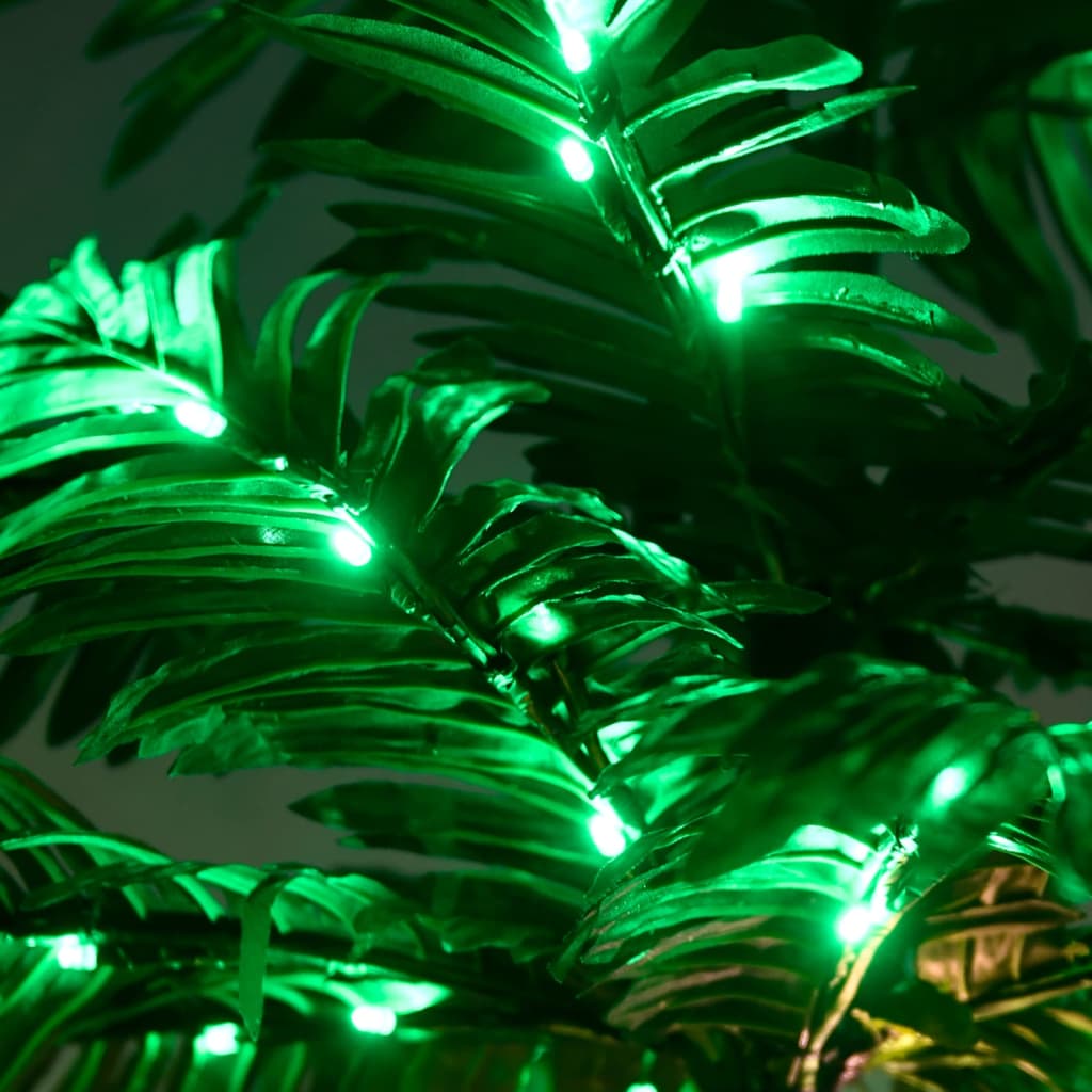 Palmeira c/ 96 luzes LED 180 cm branco quente