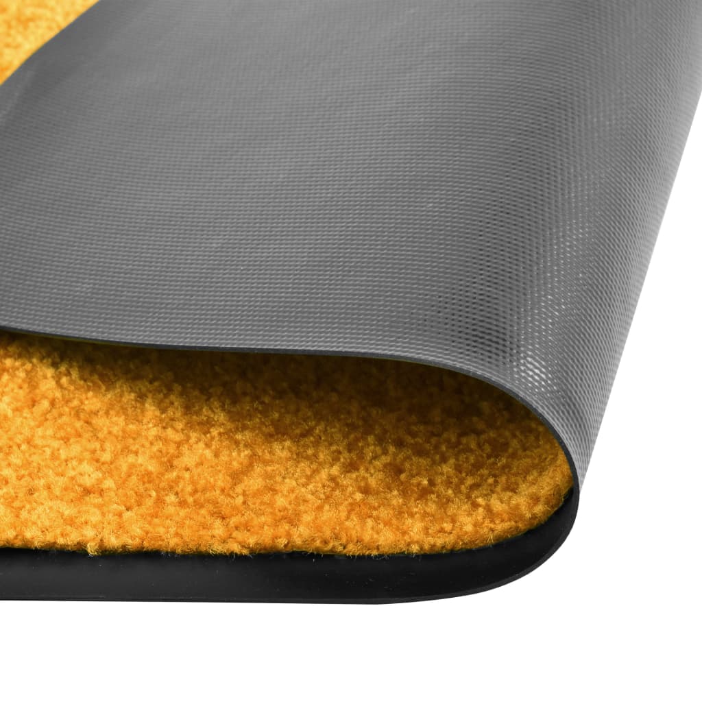 Tapete de porta lavável 60x90 cm laranja