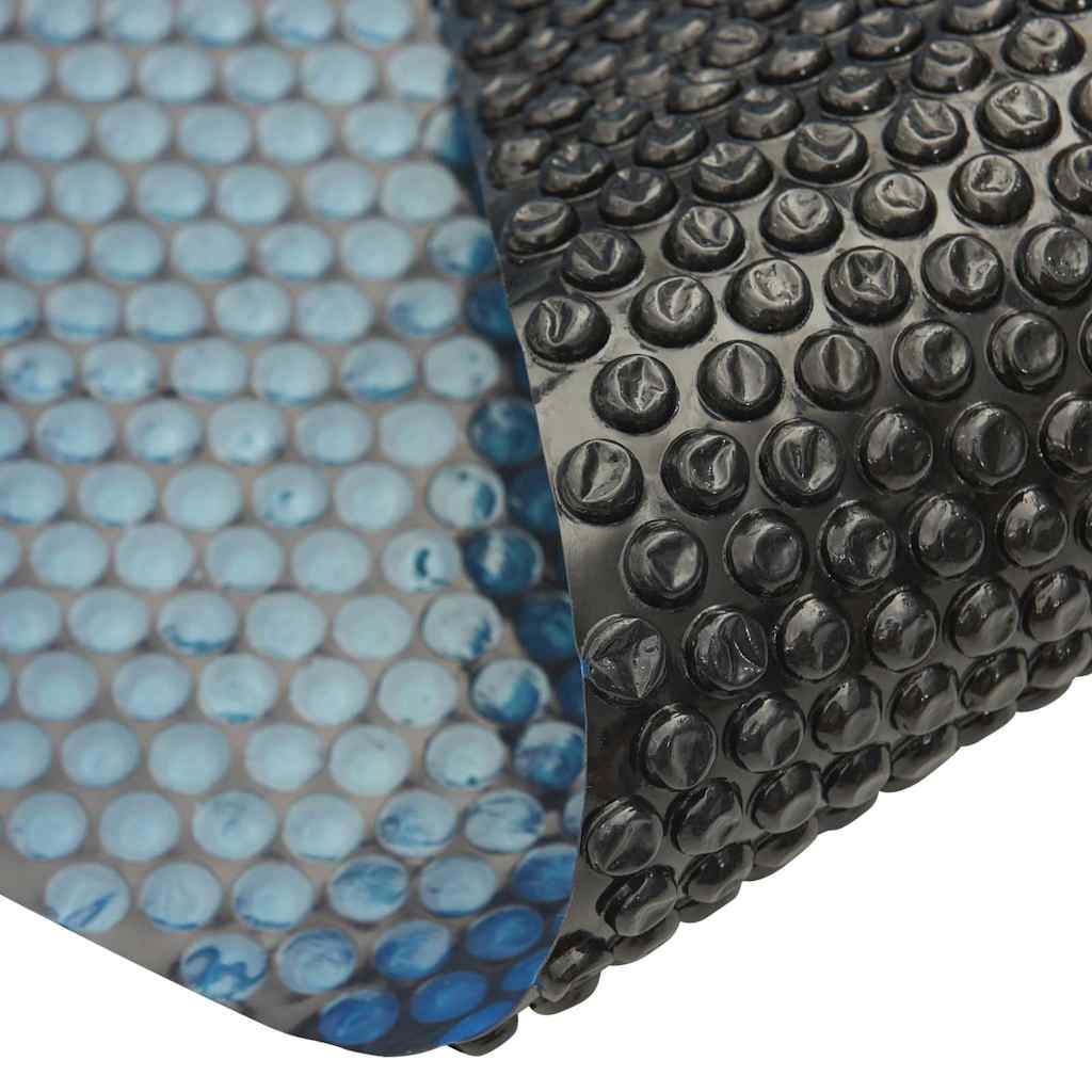 Película p/ piscina PE solar flutuante 1200x600 cm preto e azul