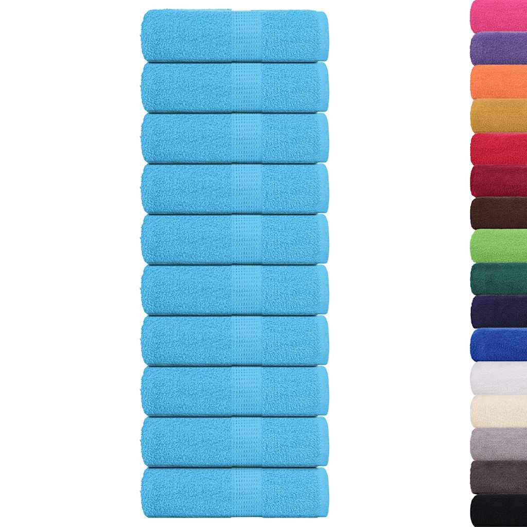 Toalhas de bidé frogn 10 pcs 30x50 cm 360 g/m² turquesa