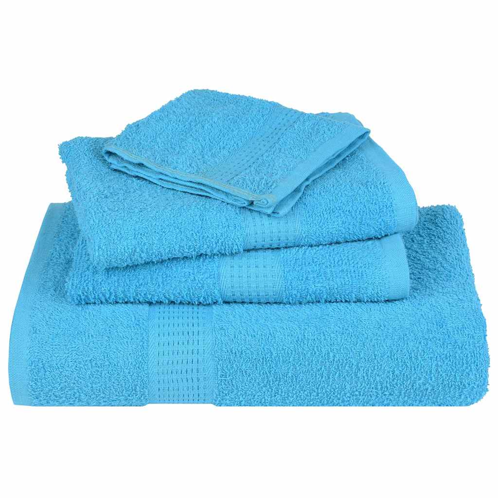 Toalhas de bidé frogn 10 pcs 30x50 cm 360 g/m² turquesa