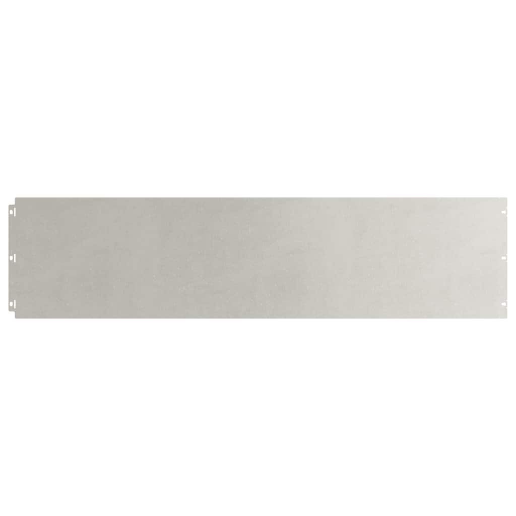 Orlas de relva 10 pcs 25x103 cm aço inoxidável
