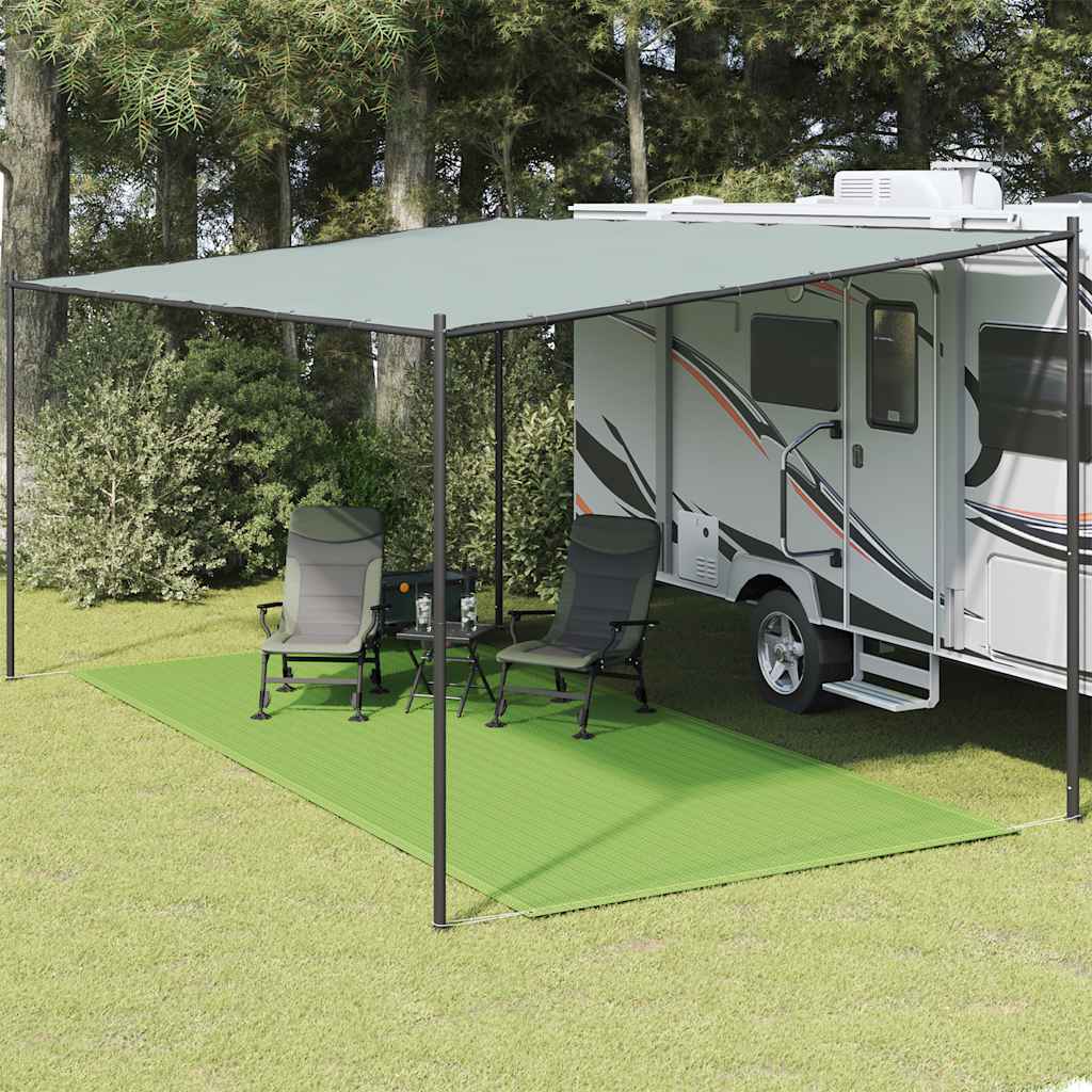 Tapete de campismo para tenda 250x550 cm pead verde-claro