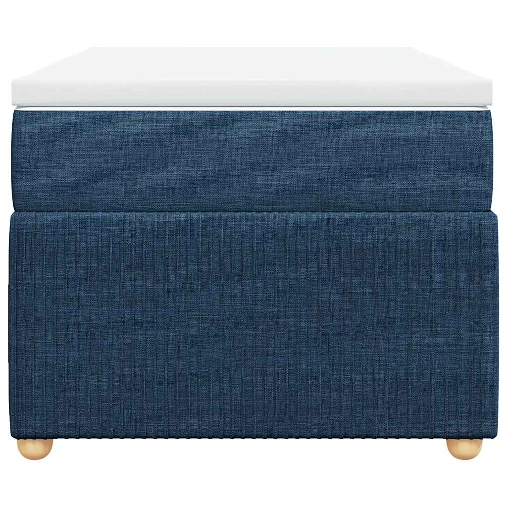 Cama com molas/colchão 90x190 cm tecido azul