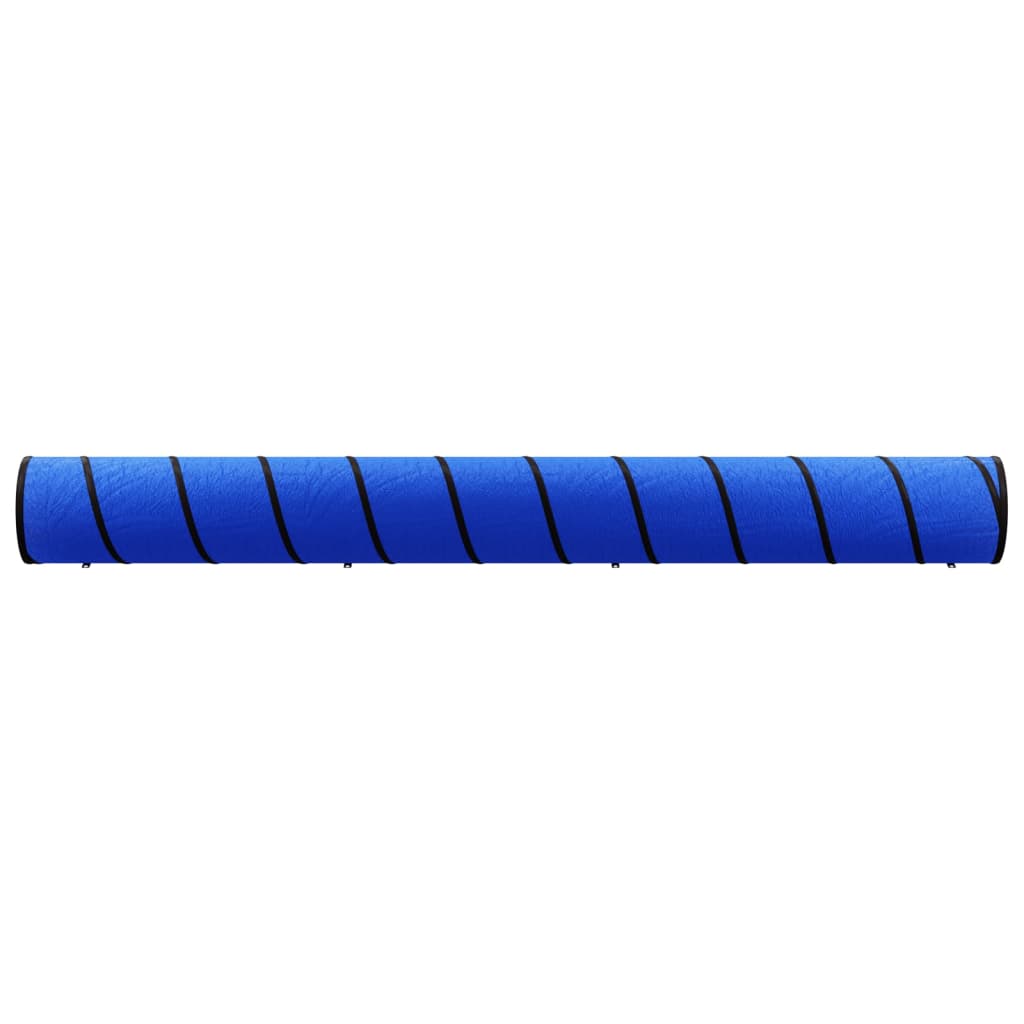 Túnel para cães ø 55x500 cm poliéster azul