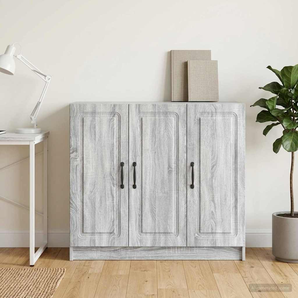 Buffet sonoma cinzento 89 x 34,5 x 77 cm derivados de madeira