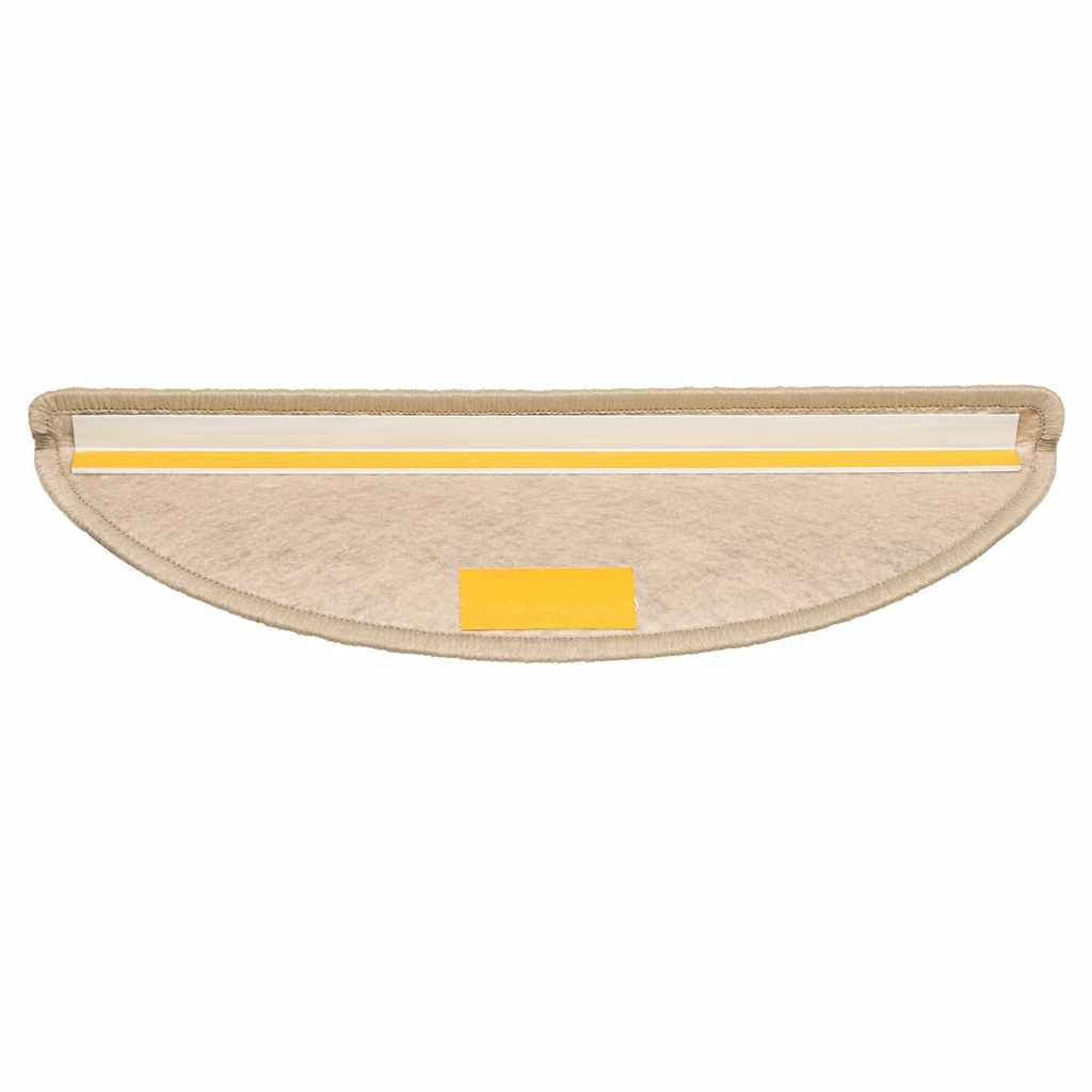 Tapetes escada adesivos aspeto sisal 30 pcs 56x17x3cm cor areia