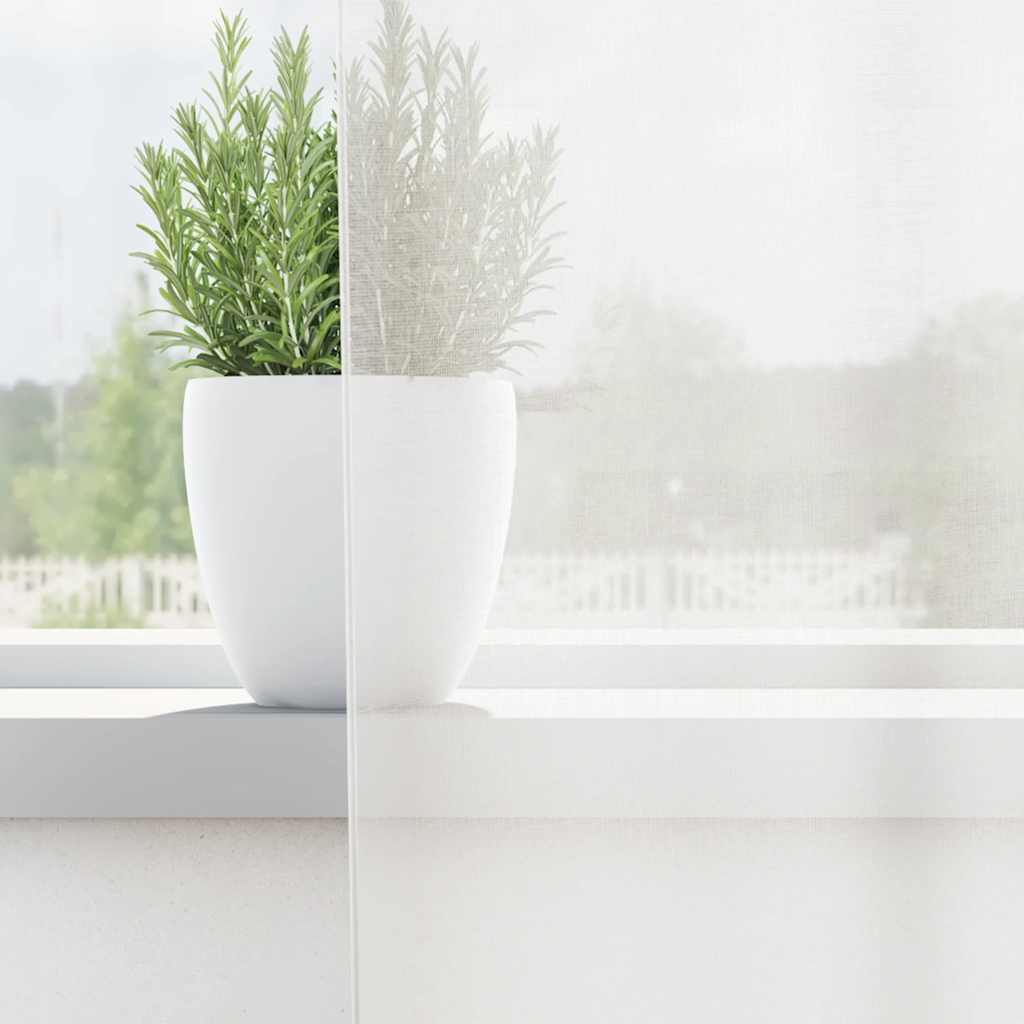 Cortinas de voile com laços 2 pcs branco 140x245 cm