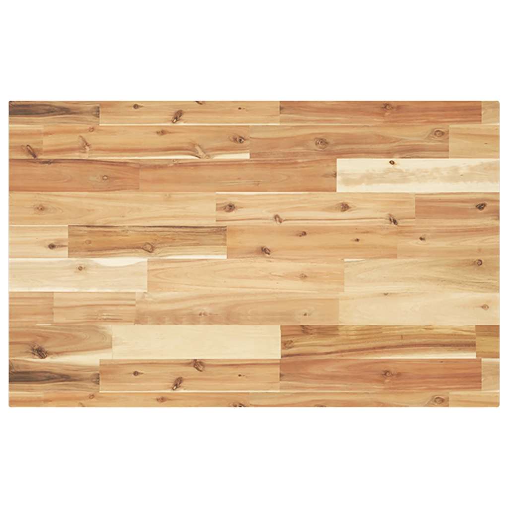 Tampo p/ móvel de wc 120x50x4cm acácia maciça acabamento a óleo