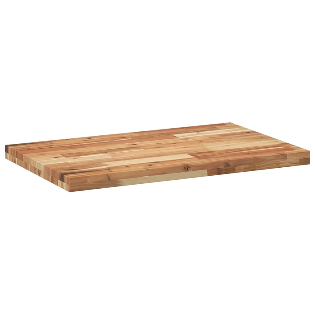 Tampo p/ móvel de wc 120x50x4cm acácia maciça acabamento a óleo