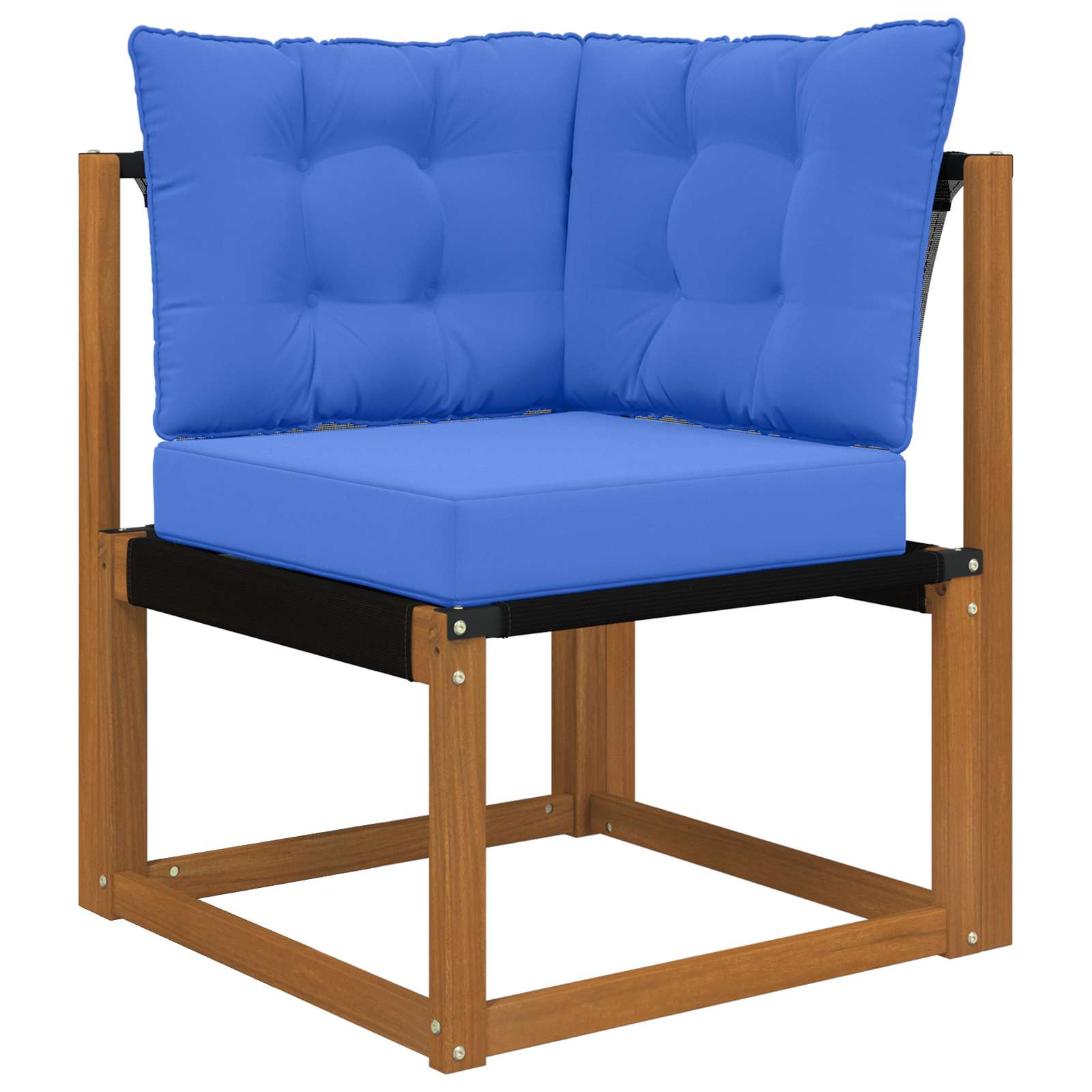 Almofada para sofá externo poliéster azul royal 60 x 40 x 10 cm