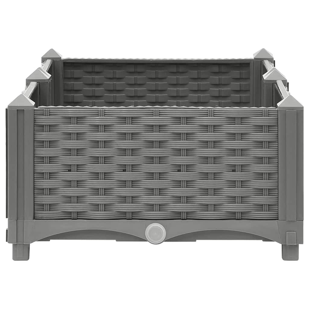Canteiro elevado 80x40x23 cm polipropileno