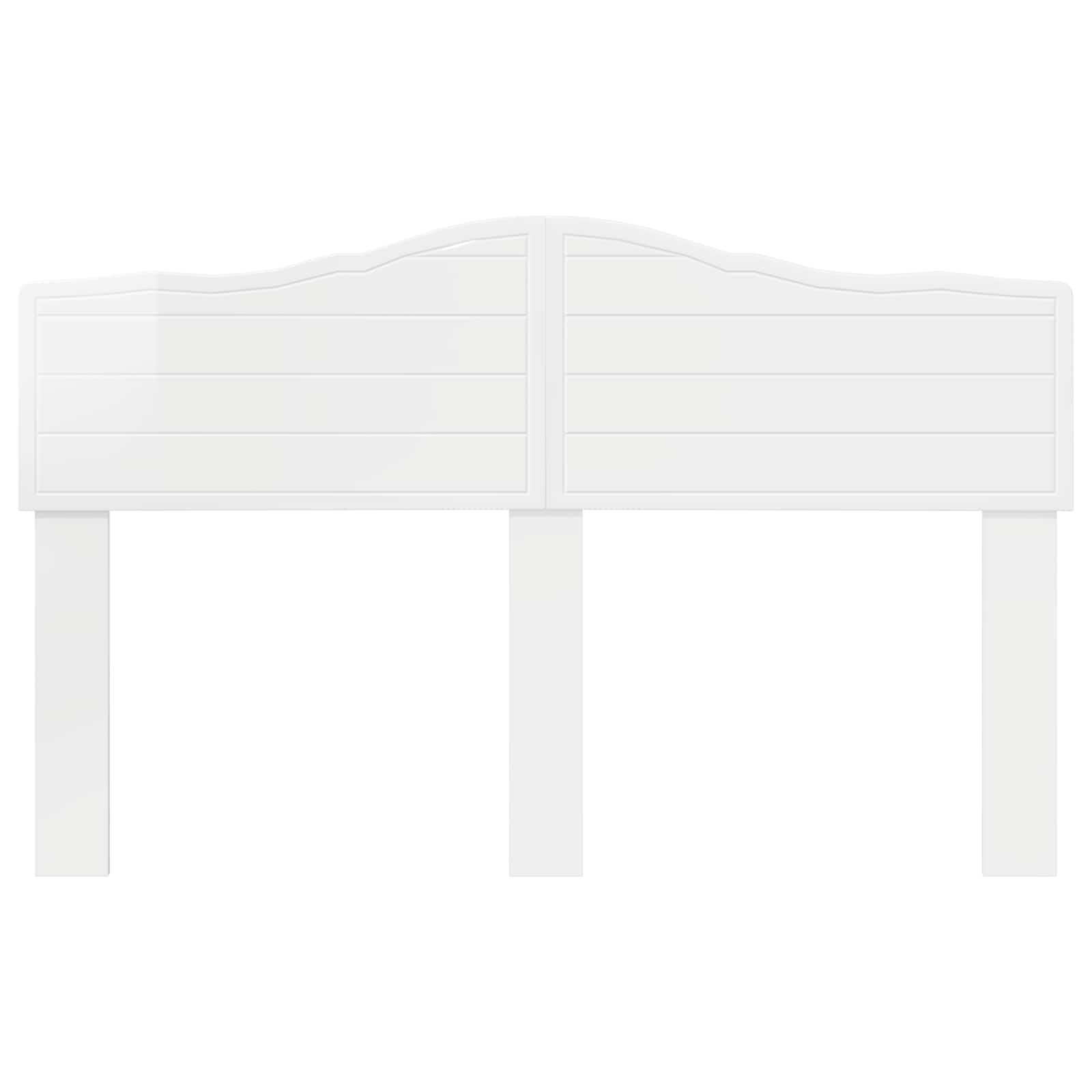 Cabeceira branco brilhante derivados de madeira