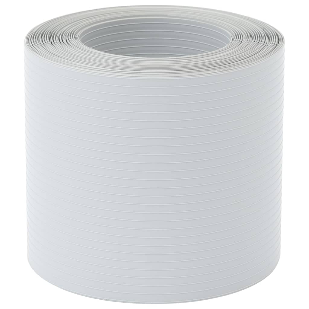 Telas privacidade p/ jardim 10 pcs 252,5x19 cm PVC cinza claro