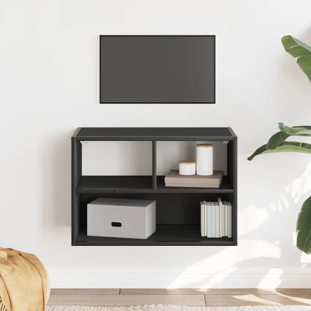 Móvel para TV 60x31x39,5 cm derivados de madeira/metal preto