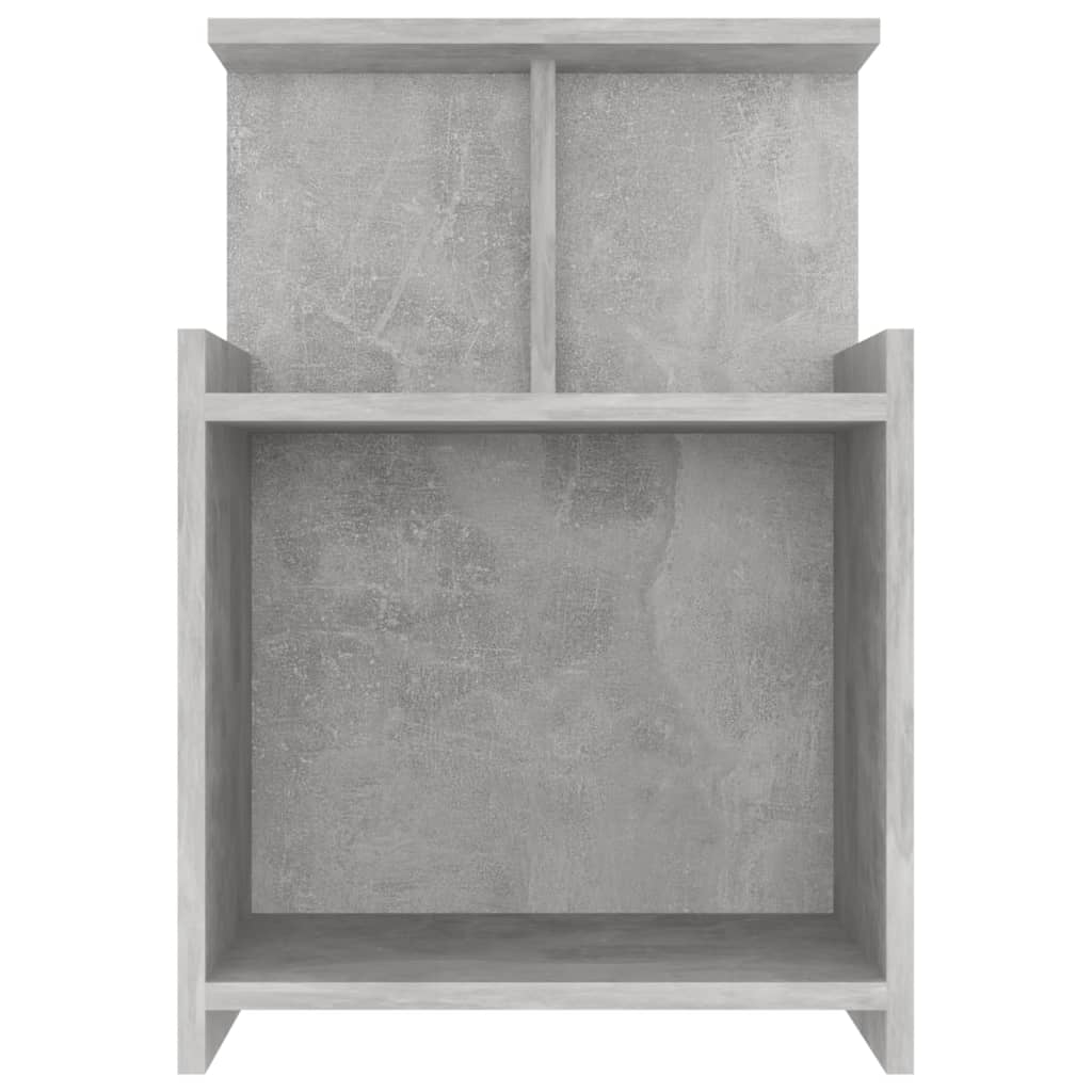 Mesa de cabeceira derivados de madeira cinzento cimento