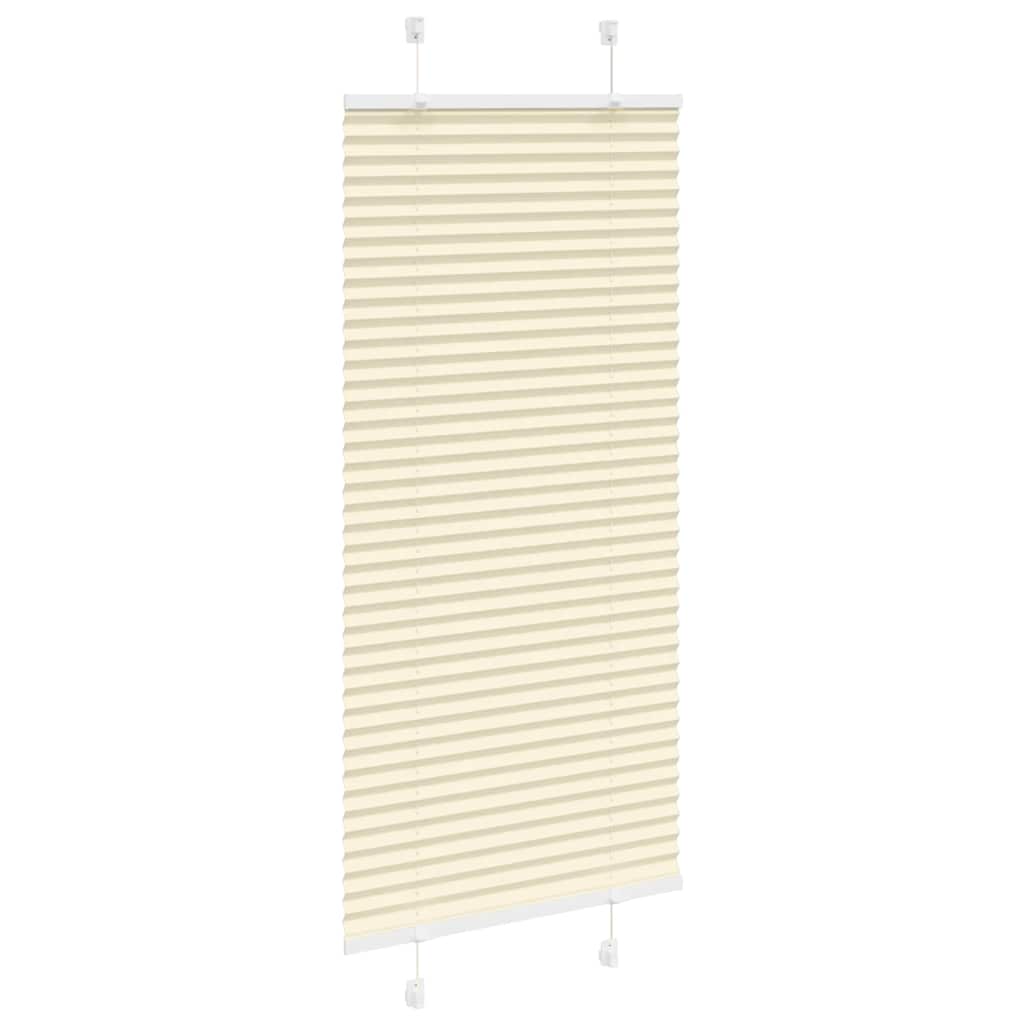 Creme plissada cega 55x150 cm largura tecido 54,4 cm poliéster