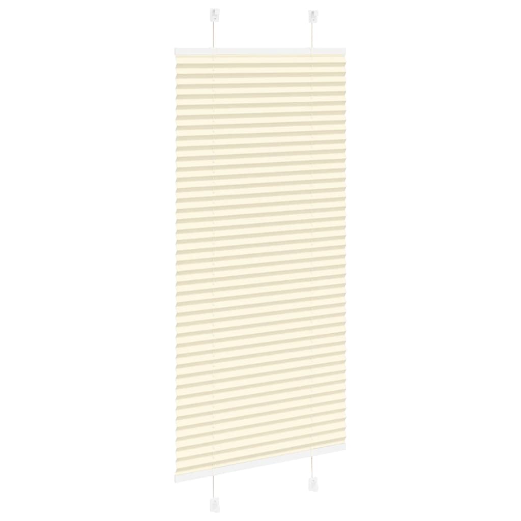 Creme plissada cega 55x150 cm largura tecido 54,4 cm poliéster