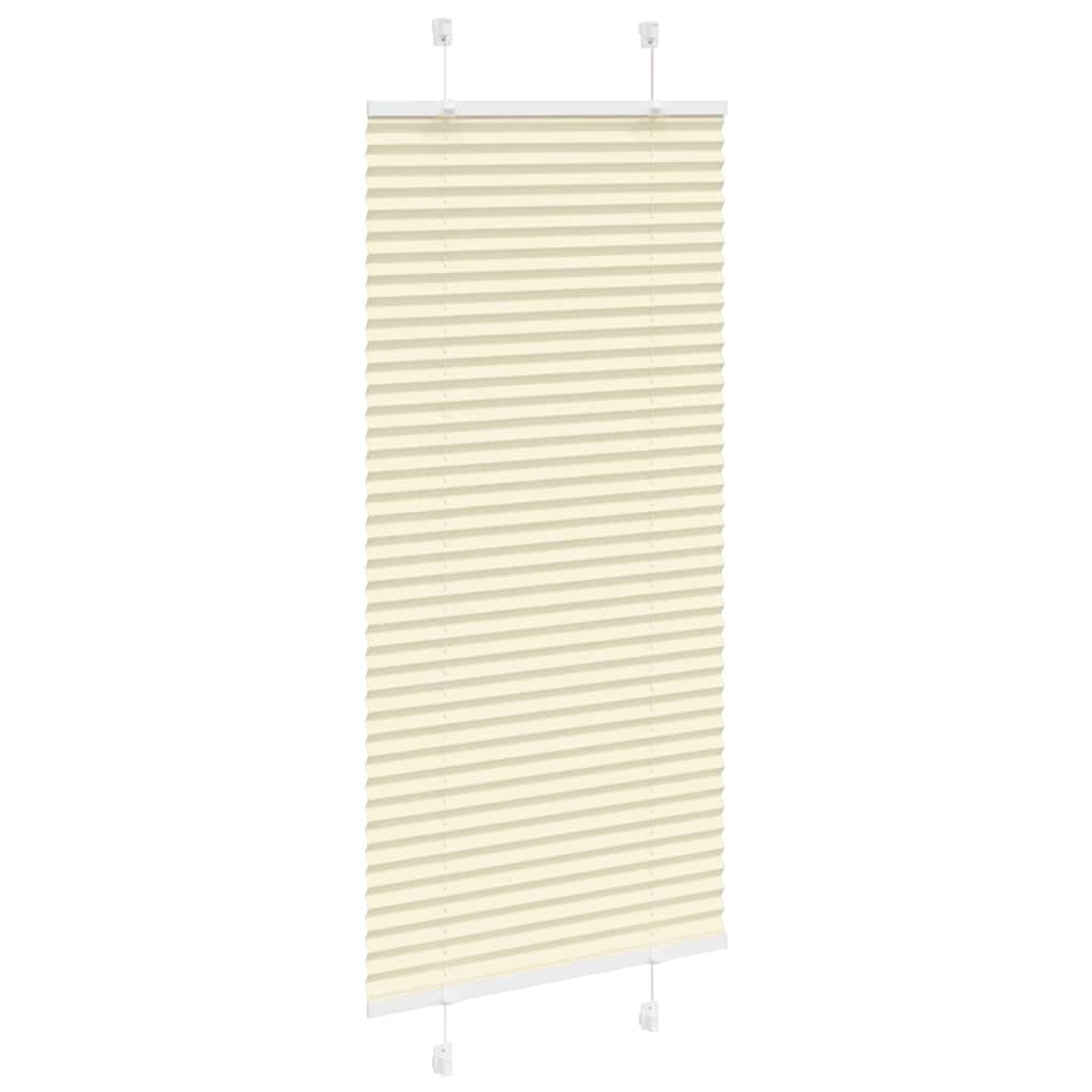 Creme plissada cega 60x150 cm largura tecido 59,4 cm poliéster