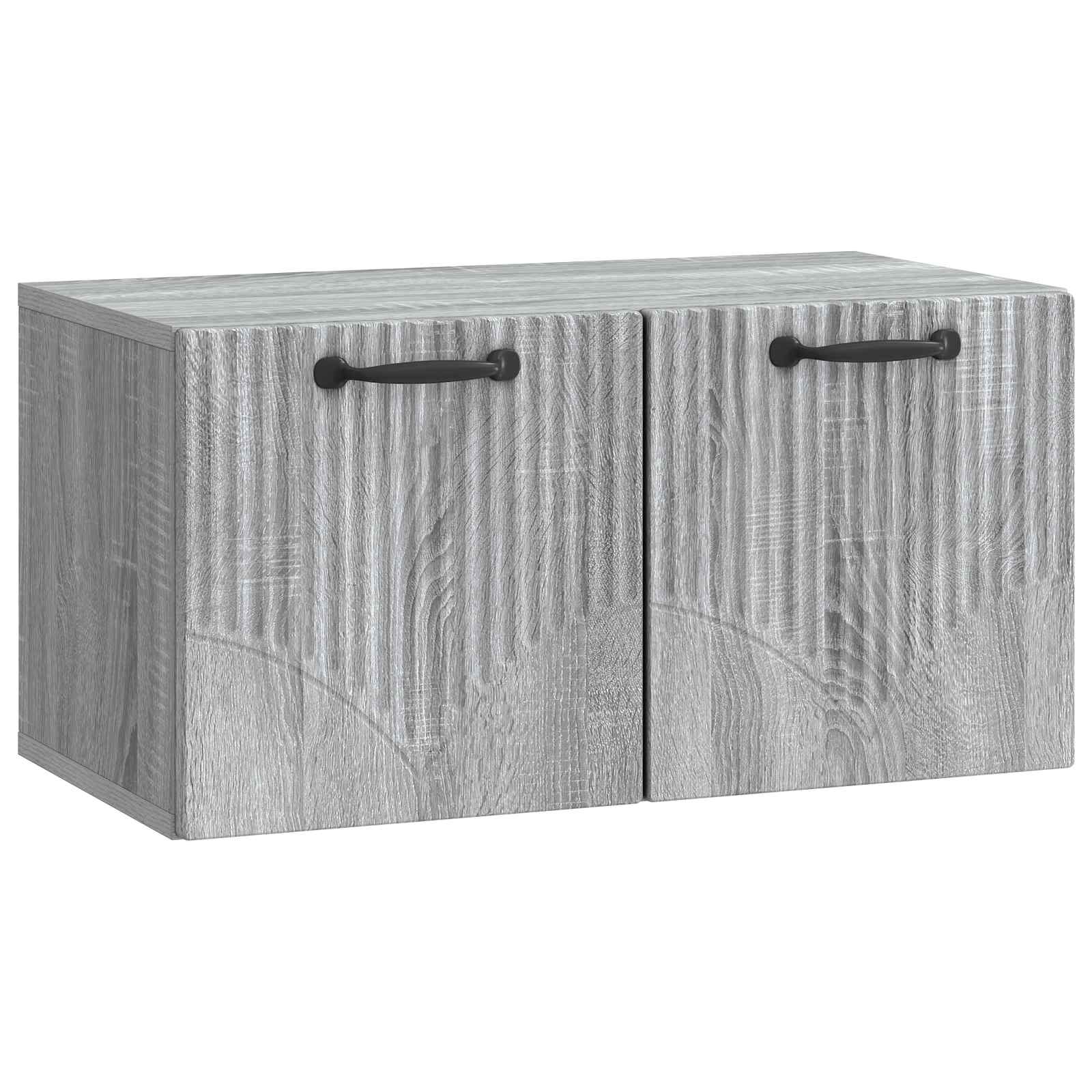 Gabinete de TV de parede sonoma cinzento 59,5 x 31 x 30 cm