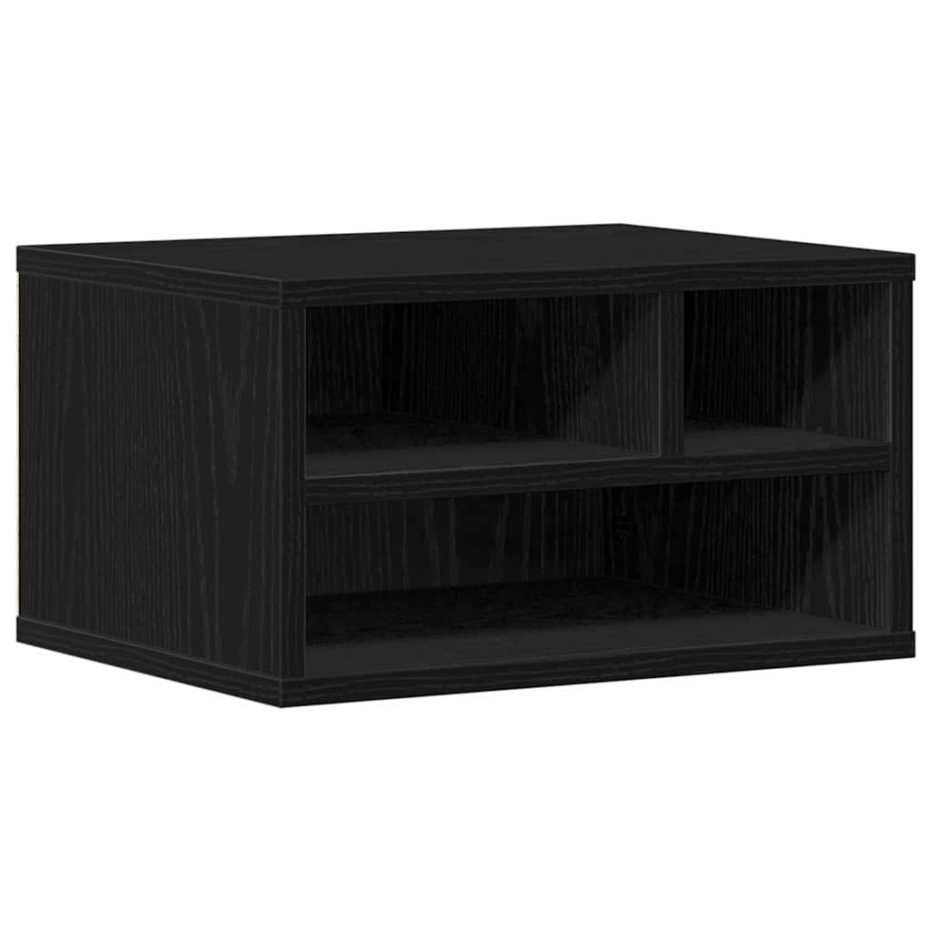 Suporte para impressora carvalho preto 40 x 32 x 22,5 cm