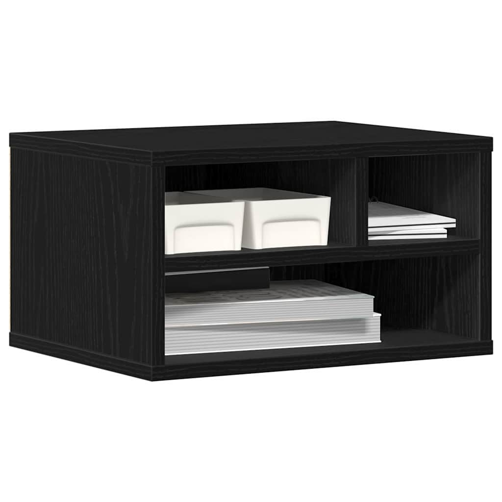 Suporte para impressora carvalho preto 40 x 32 x 22,5 cm