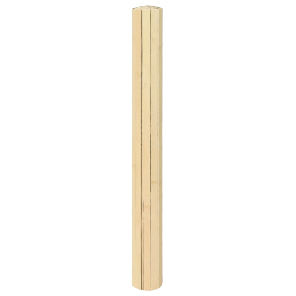 Tapete retangular 70x200 cm bambu cor natural clara