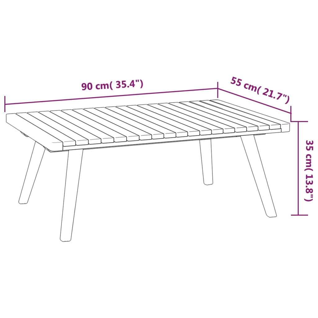 4 Pcs conj. lounge jardim c/ almofadões madeira acácia maciça