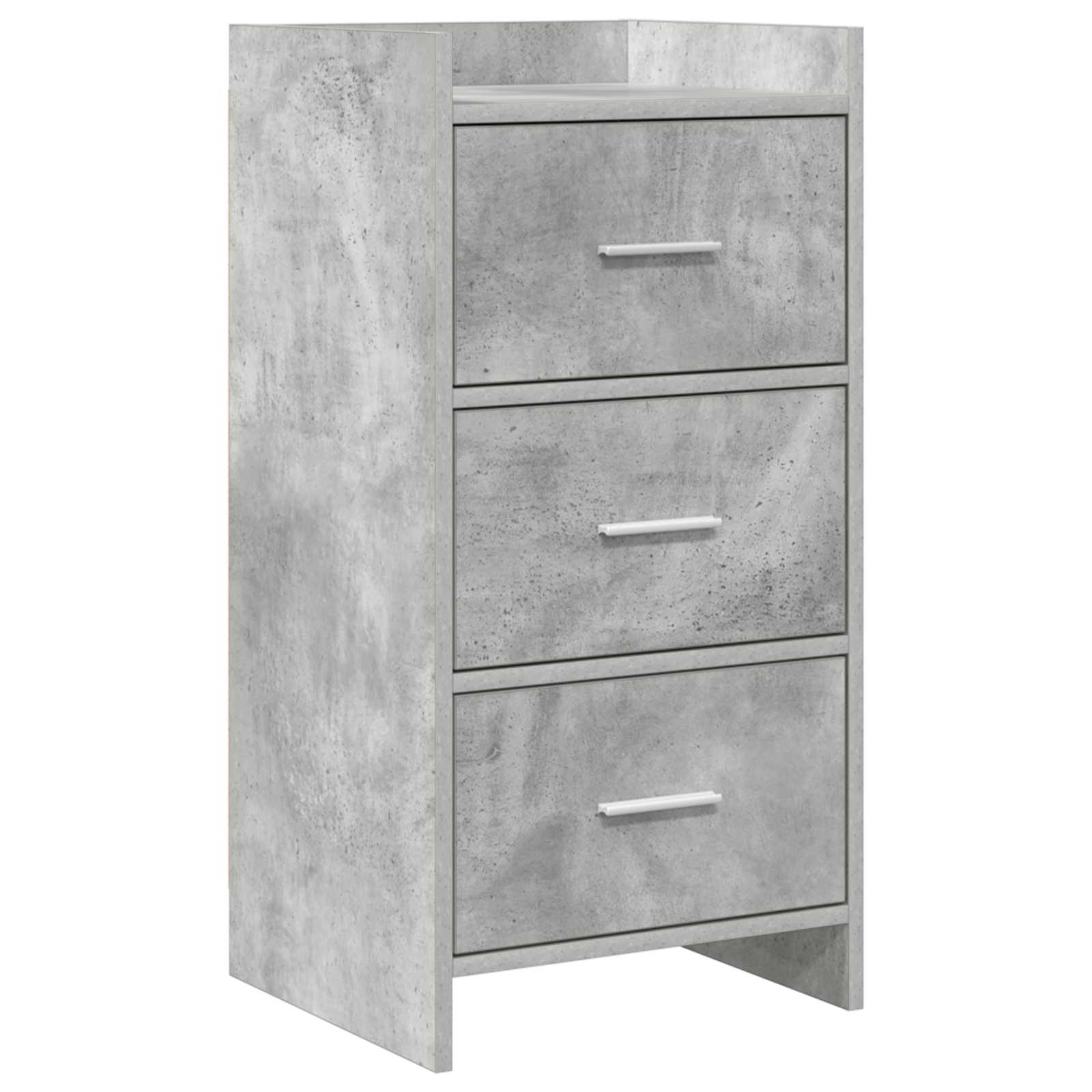 Buffet cinzento cimento 40 x 36 x 80 cm derivados de madeira