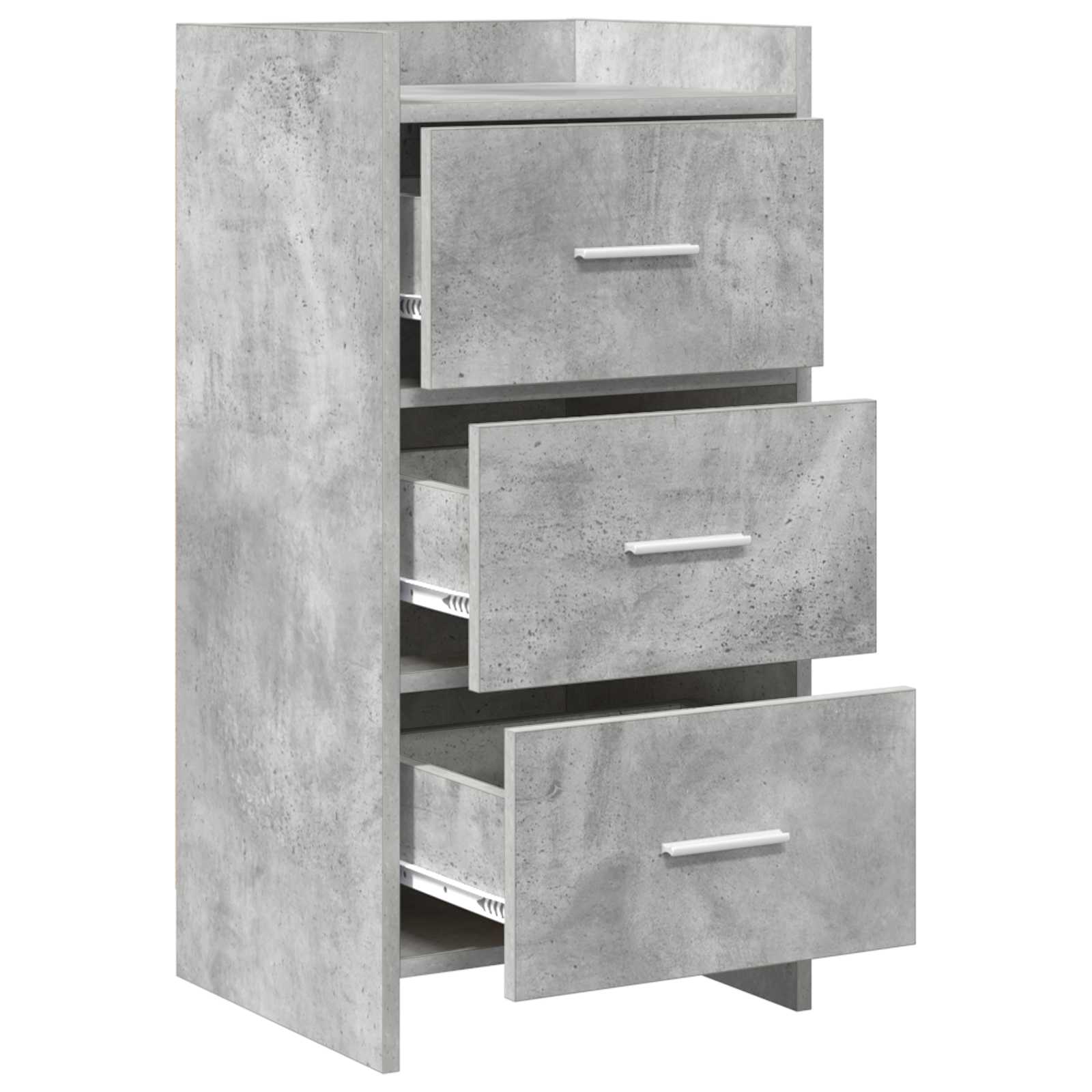 Buffet cinzento cimento 40 x 36 x 80 cm derivados de madeira