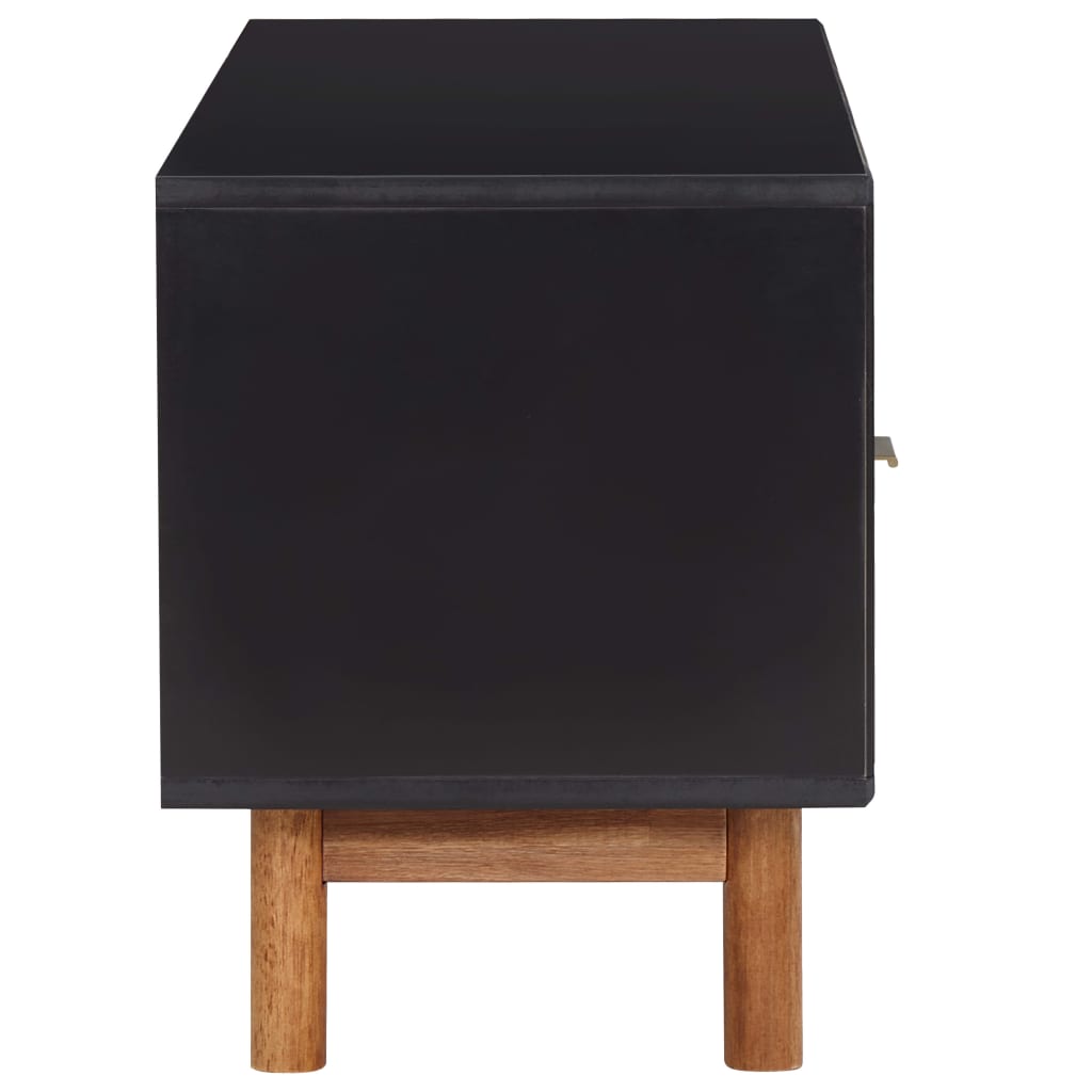 Móvel de TV 100x35x45 cm madeira de acácia maciça e MDF
