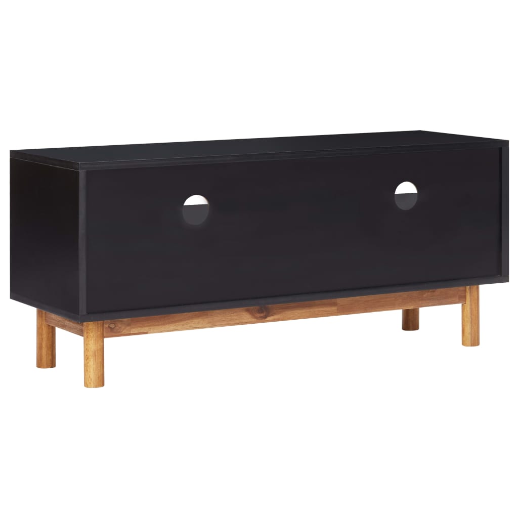 Móvel de TV 100x35x45 cm madeira de acácia maciça e MDF