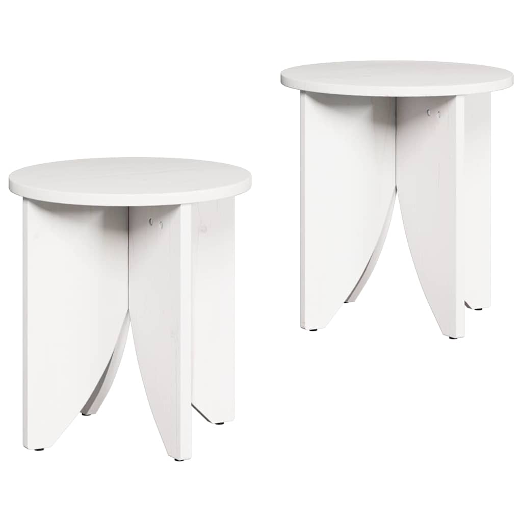 Mesa de centro 2 unid. branco 41,5 x 41,5 x 44 cm