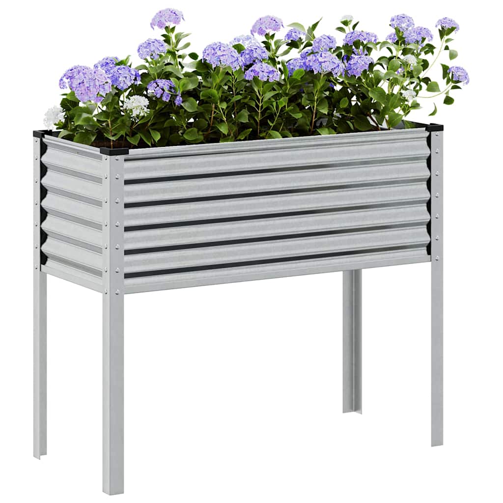 Vaso de jardim 100x45x90 cm aço galvanizado