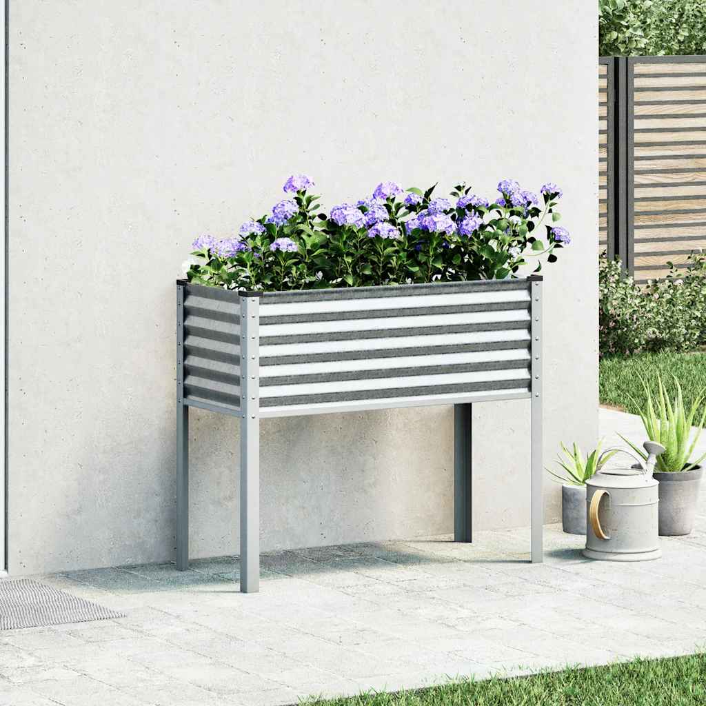Vaso de jardim 100x45x90 cm aço galvanizado