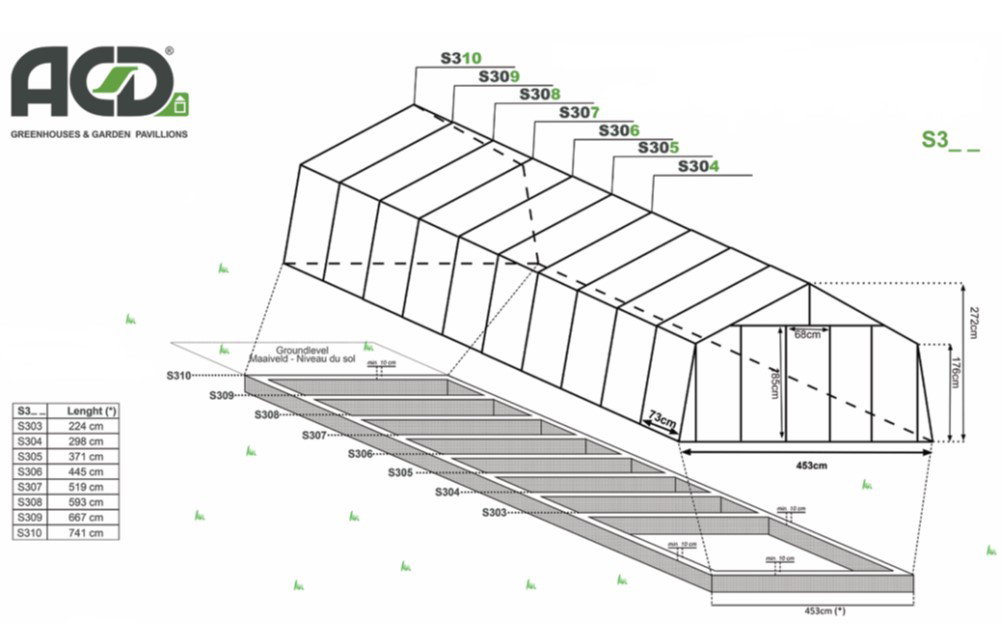 Estufa de Vidro Andromeda – 13,50 m²