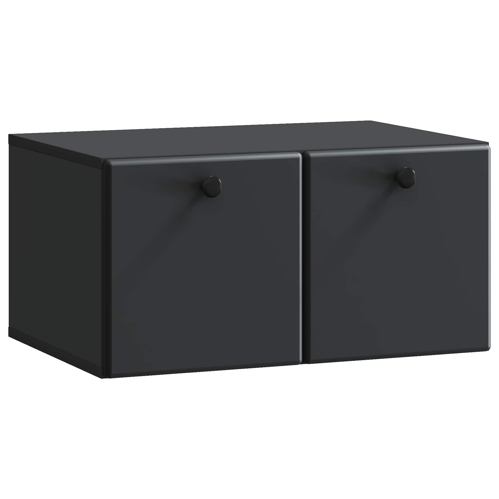 Gabinete de TV de parede 59,5 x 41 x 30 cm preto