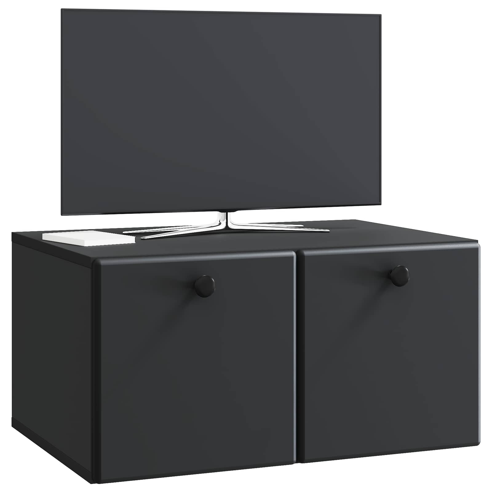 Gabinete de TV de parede 59,5 x 41 x 30 cm preto